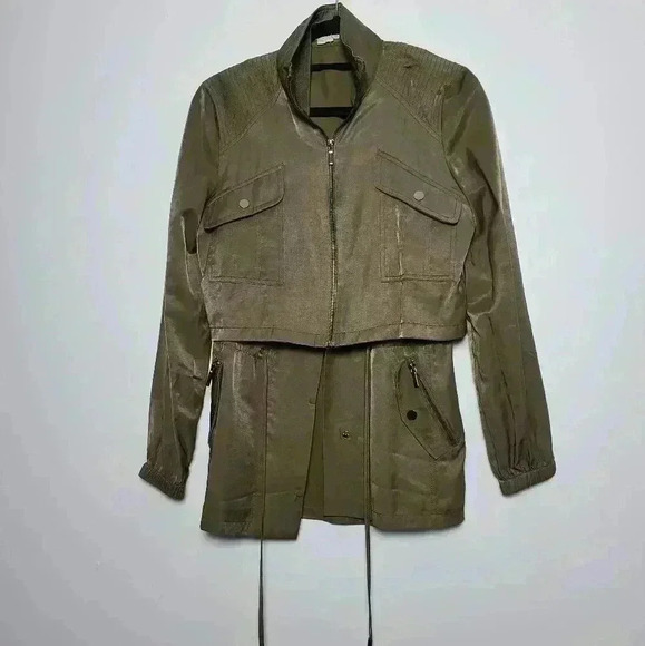 A. Moss Green Jacket & Vest combo Size XSmall - Picture 2 of 16